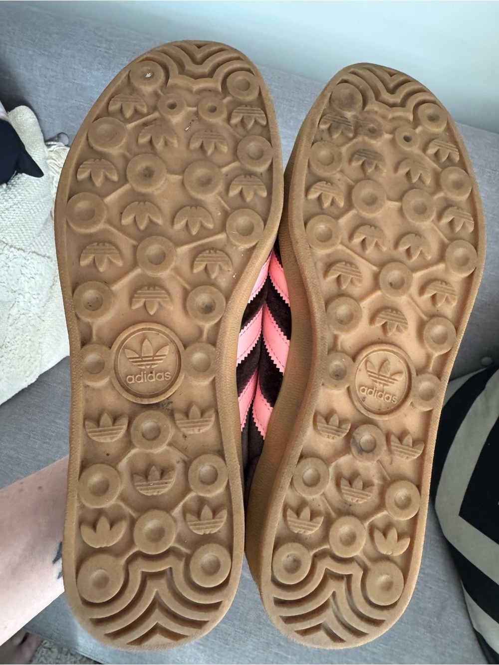 Adidas Originals Gazelle Indoor
Brown Pink Green Sneakers - Picture 7 of 11